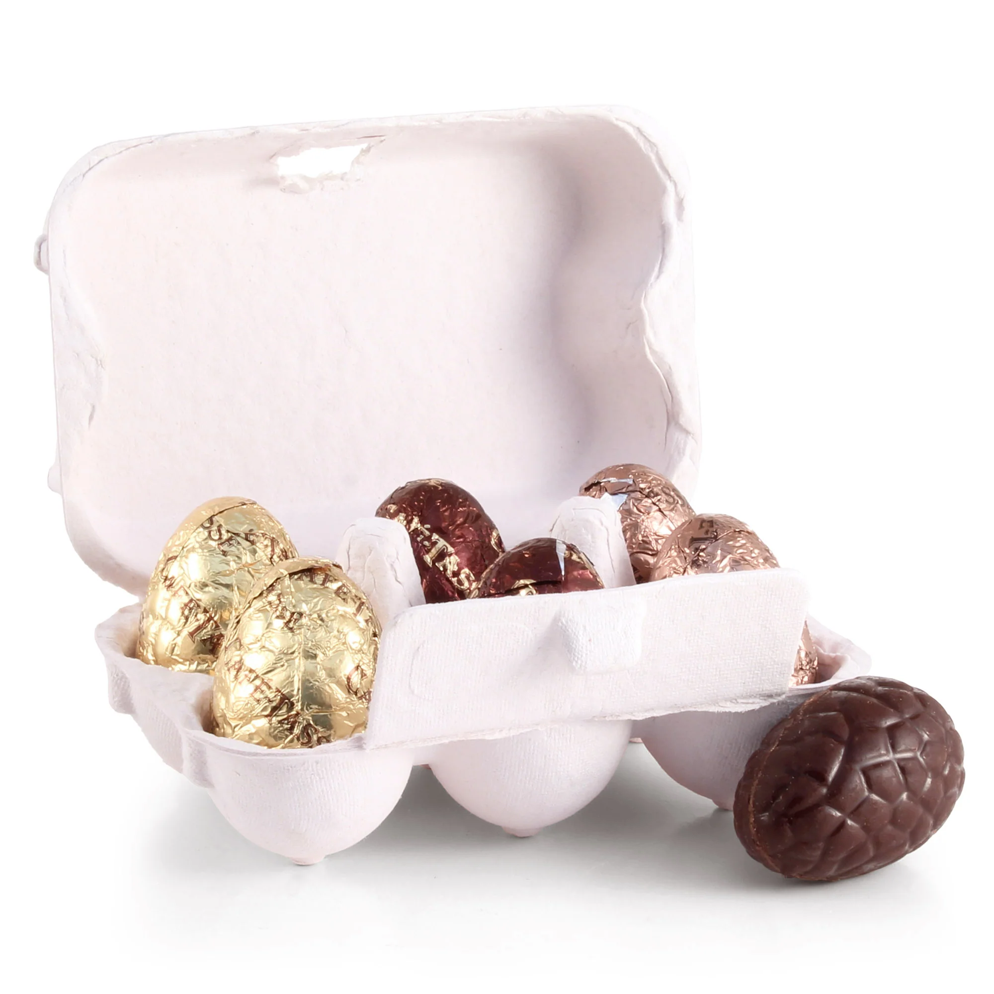 MINI ASSORTED CHOCOLATE PRALINE EASTER EGGS | 6 CHOCOLATES
