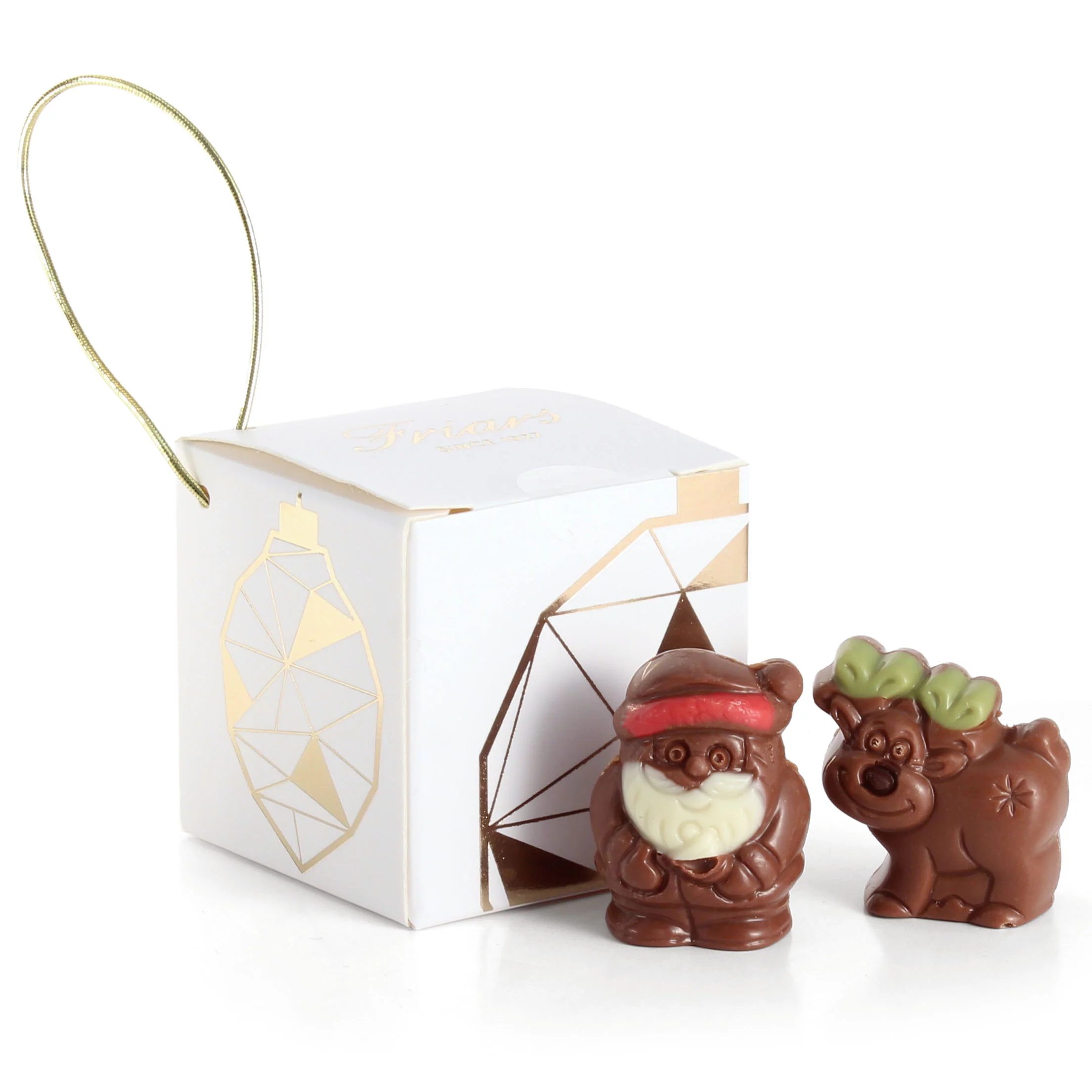 CHOCOLATE FILLED CHRISTMAS TREE DECORATION | WHITE