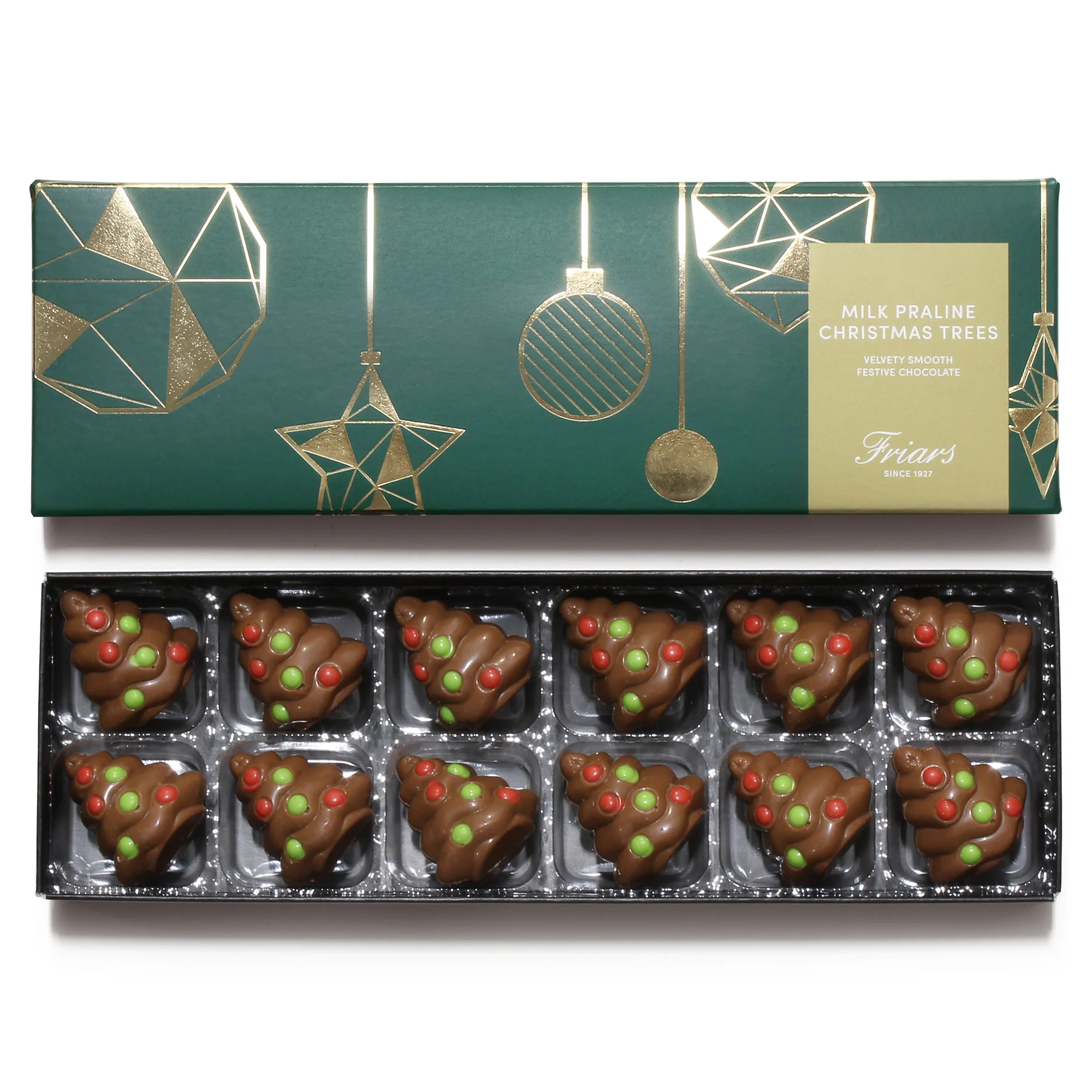 PRALINE CHOCOLATE CHRISTMAS TREE BOX | MILK