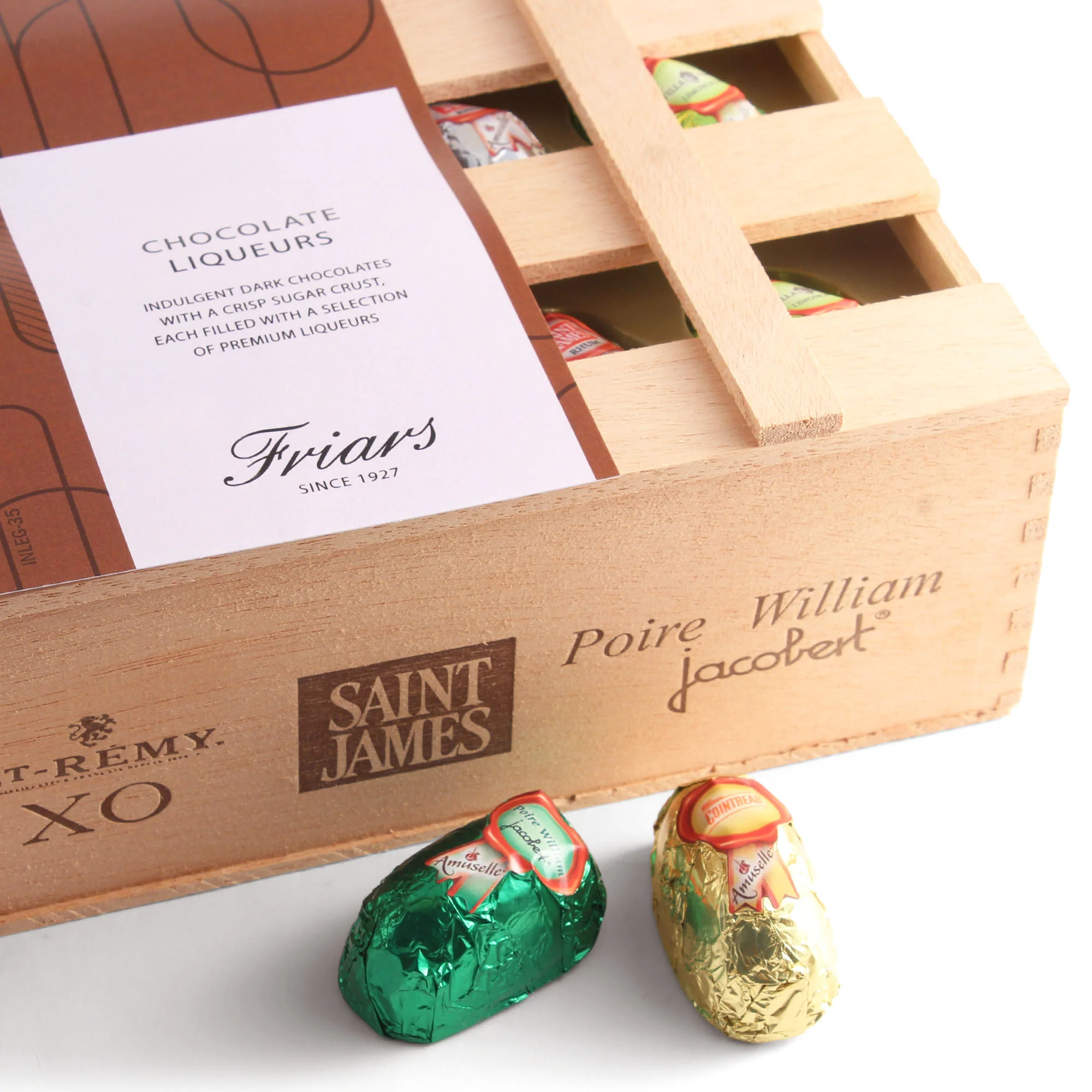 FRIARS ASSORTED CHOCOLATE LIQUEURS CRATE - Image 2