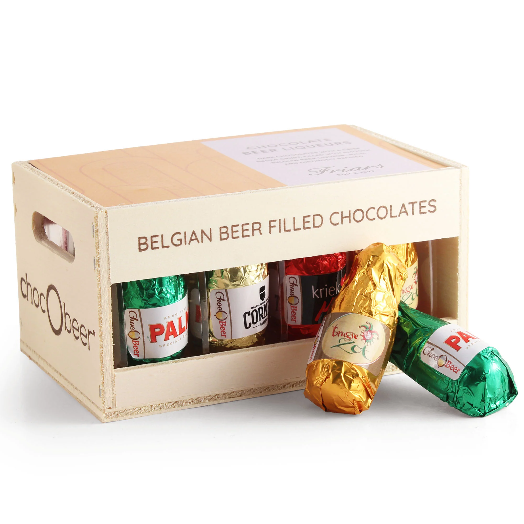 FRIARS BEER LIQUEUR CHOCOLATES CRATE