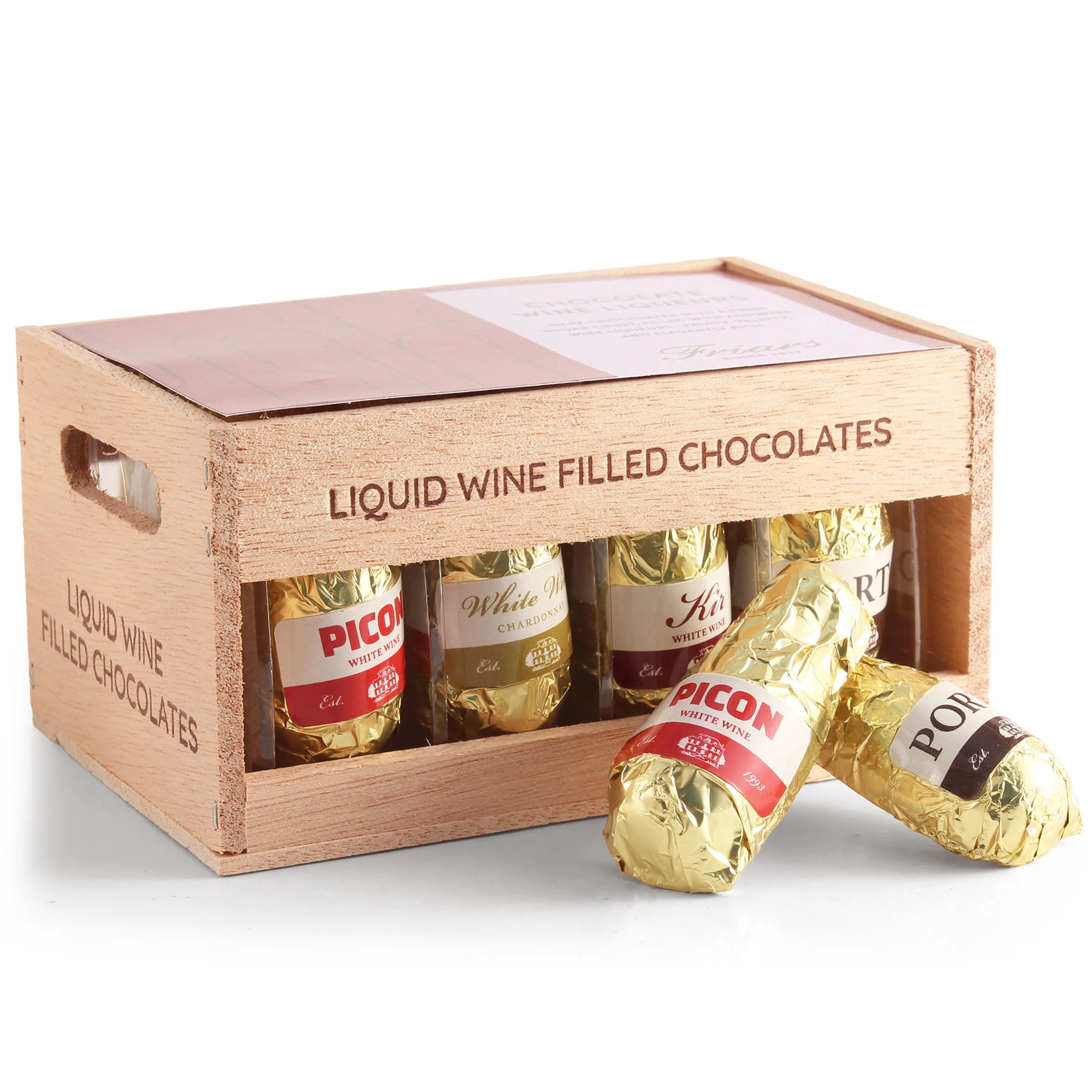 FRIARS WINE LIQUEUR CHOCOLATES CRATE