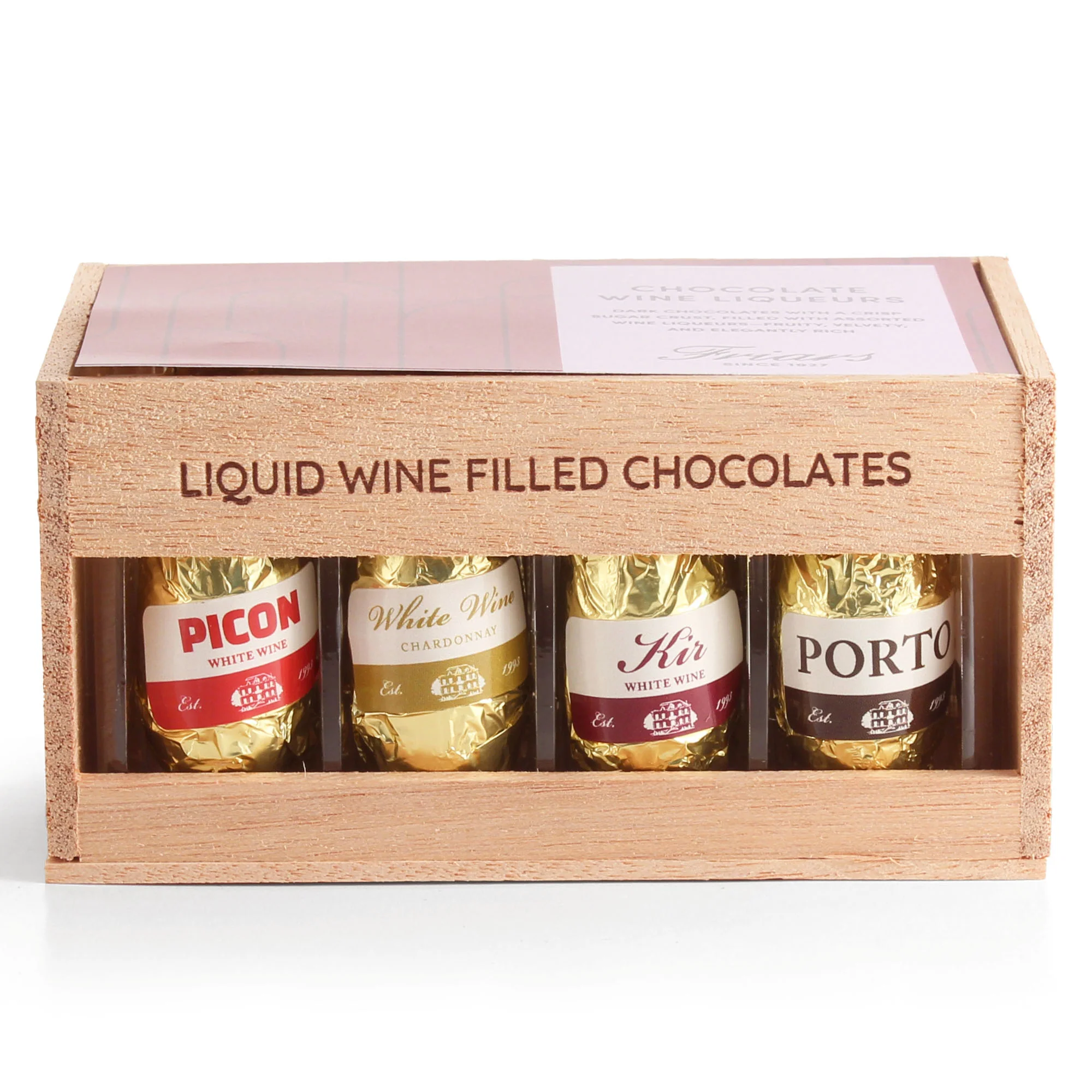 FRIARS WINE LIQUEUR CHOCOLATES CRATE - Image 3