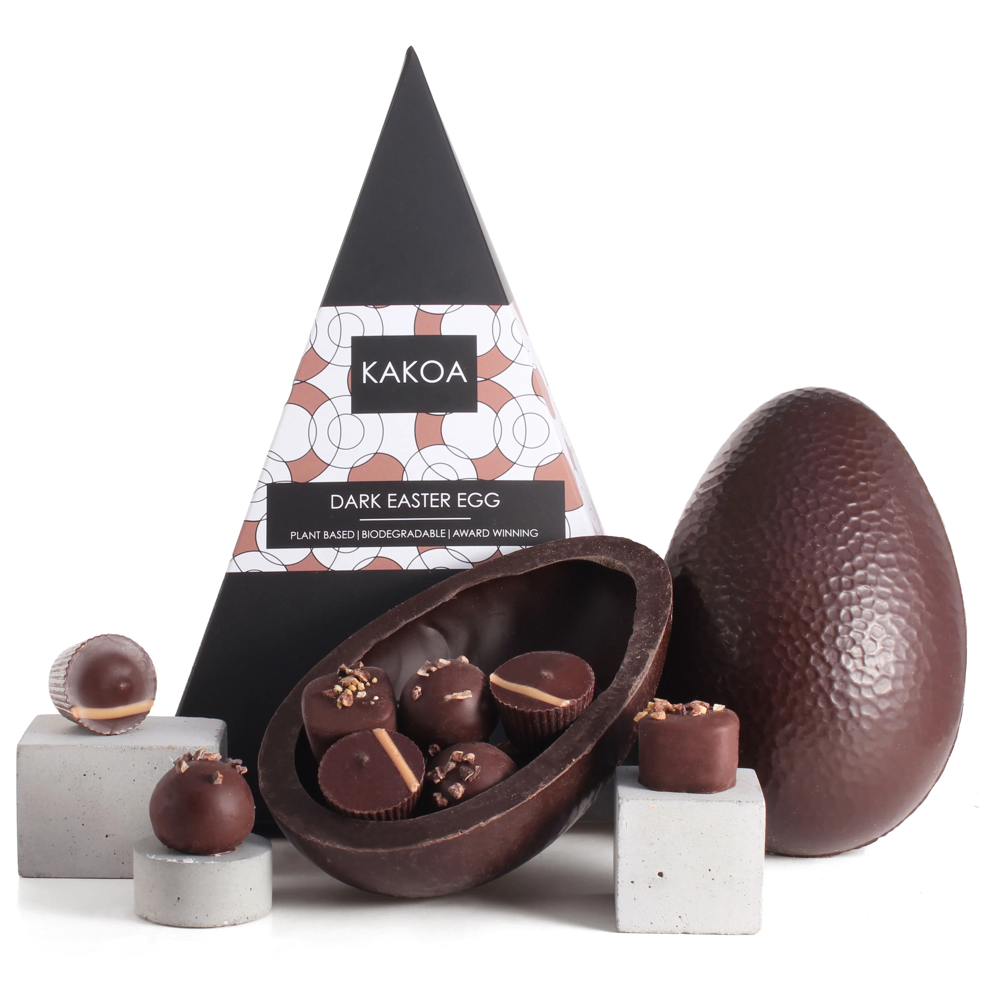 KAKAO ICONIC VEGAN DARK CHOCOLATE EASTER EGG