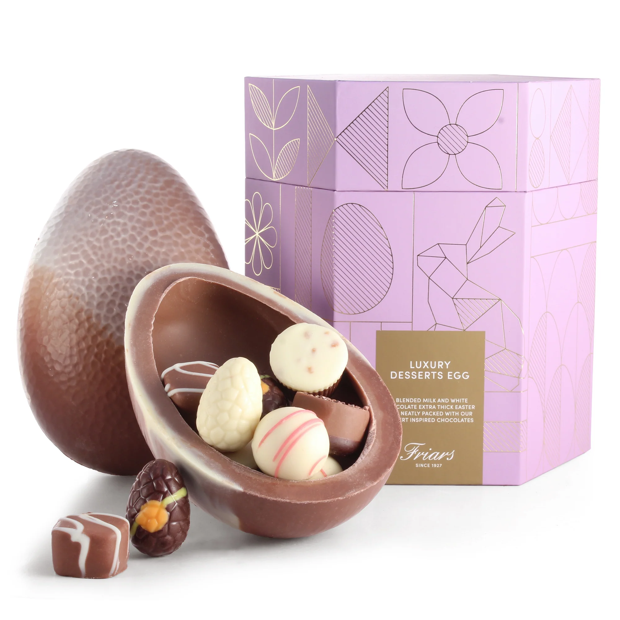 LUXURY DESSERTS CHOCOLATE EASTER EGG