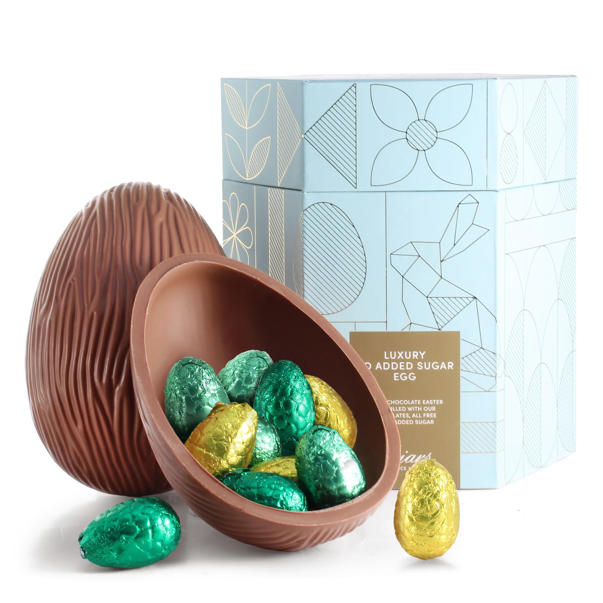 LUXURY NO ADDED SUGAR CHOCOLATE EASTER EGG