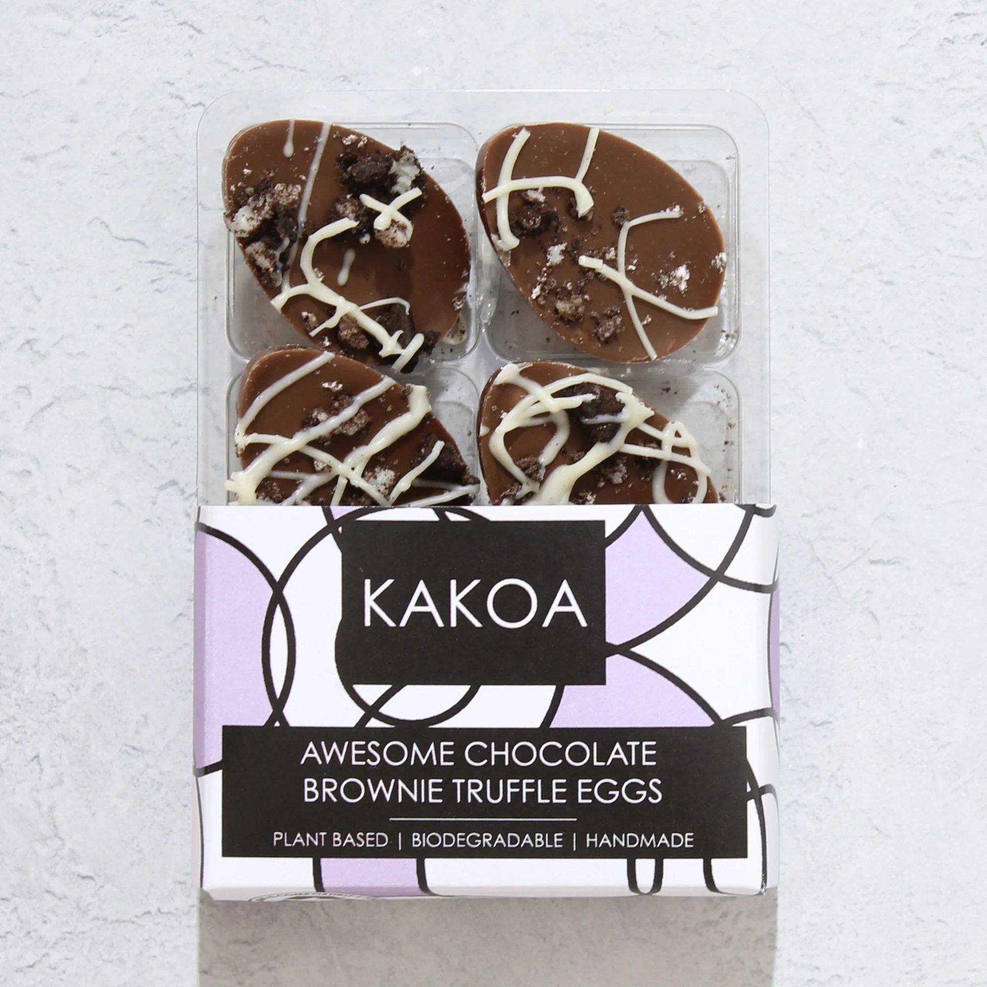 KAKOA VEGAN CHOCOLATE BROWNIE TRUFFLE EASTER EGGS - Image 2