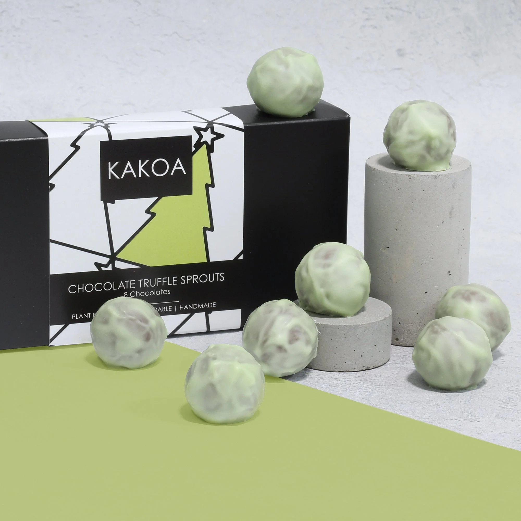 VEGAN CHOCOLATE TRUFFLE SPROUTS | 8 CHOCOLATE BOX - Image 2