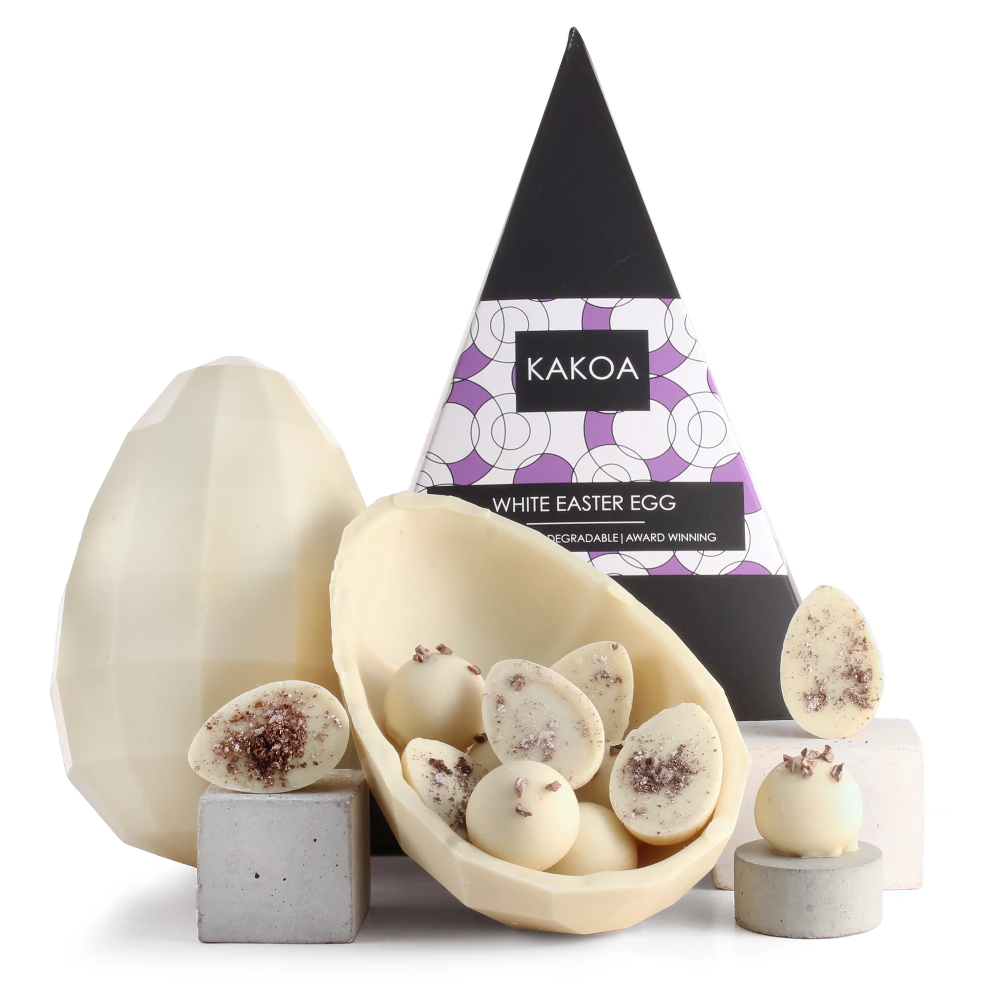 KAKOA VEGAN ICONIC WHITE CHOCOLATE EASTER EGG