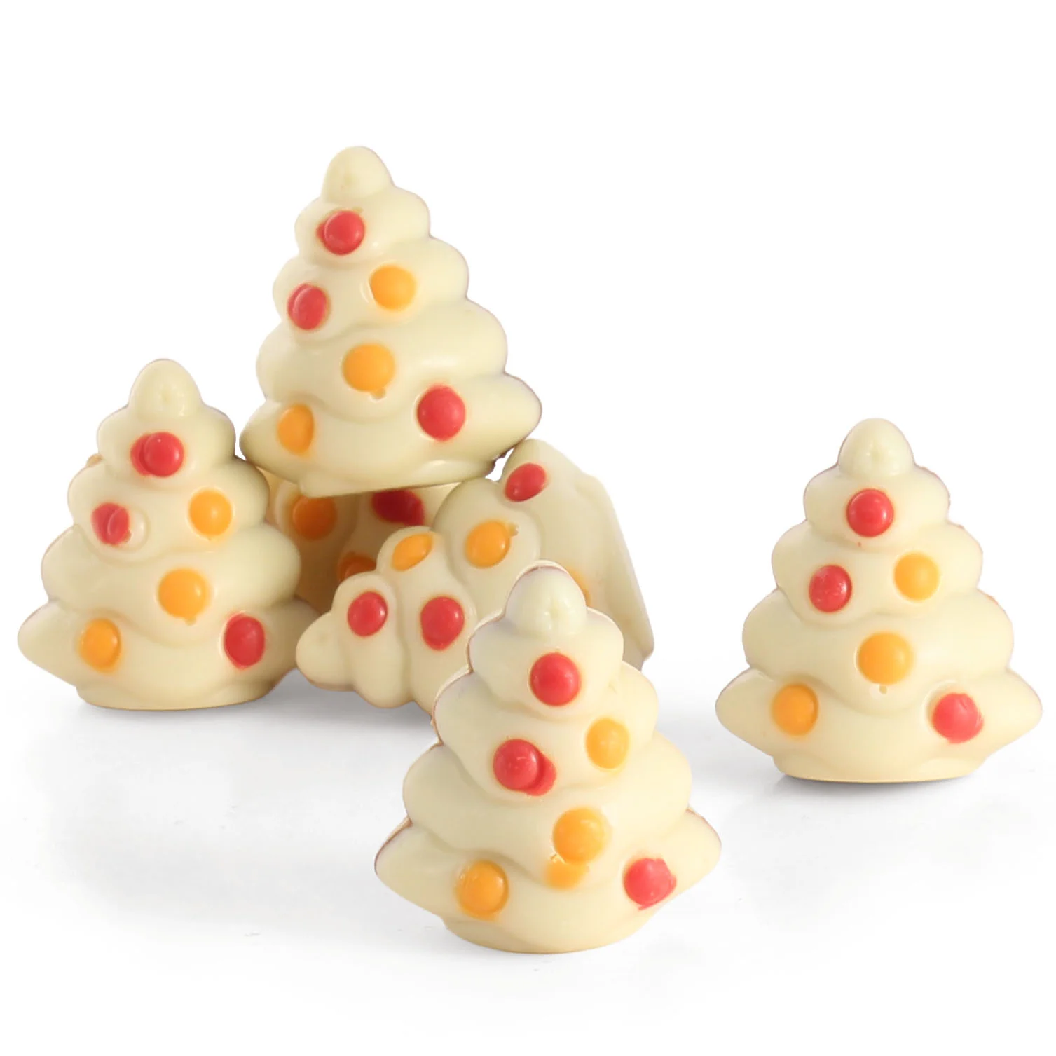 CHOCOLATE PRALINE CHRISTMAS TREES | WHITE
